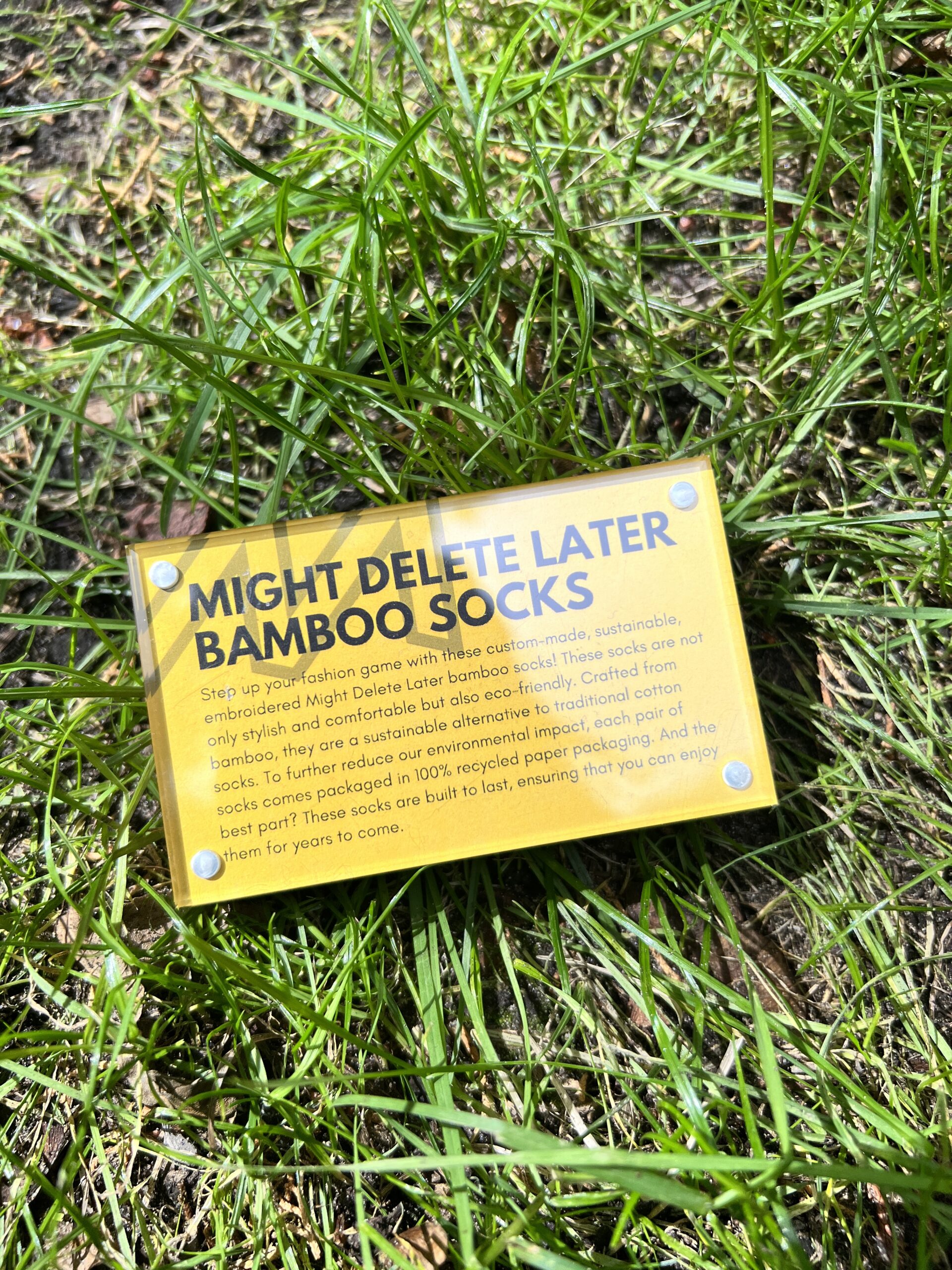 Might Delete Later Organic Bamboo Socks (One Size - Unisex)